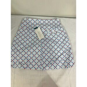 Lady‎ Hagen 17" Tummy Control Golf Skort Women's S Red/White/Blue Stars New